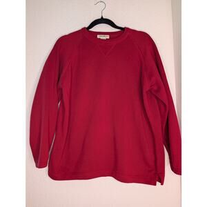Eddie Bauer Vintage Cotton Chunky Knit Red Sweater M *READ